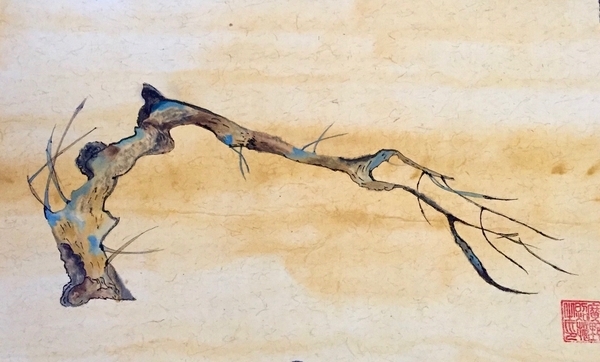 Plum Branch in Early Spring